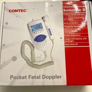 Contec Pocket Fetal Doppler Sonoline B Heartrate Heartbeat Monitor Tested